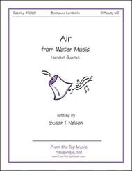 Air from Water Music Handbell sheet music cover Thumbnail